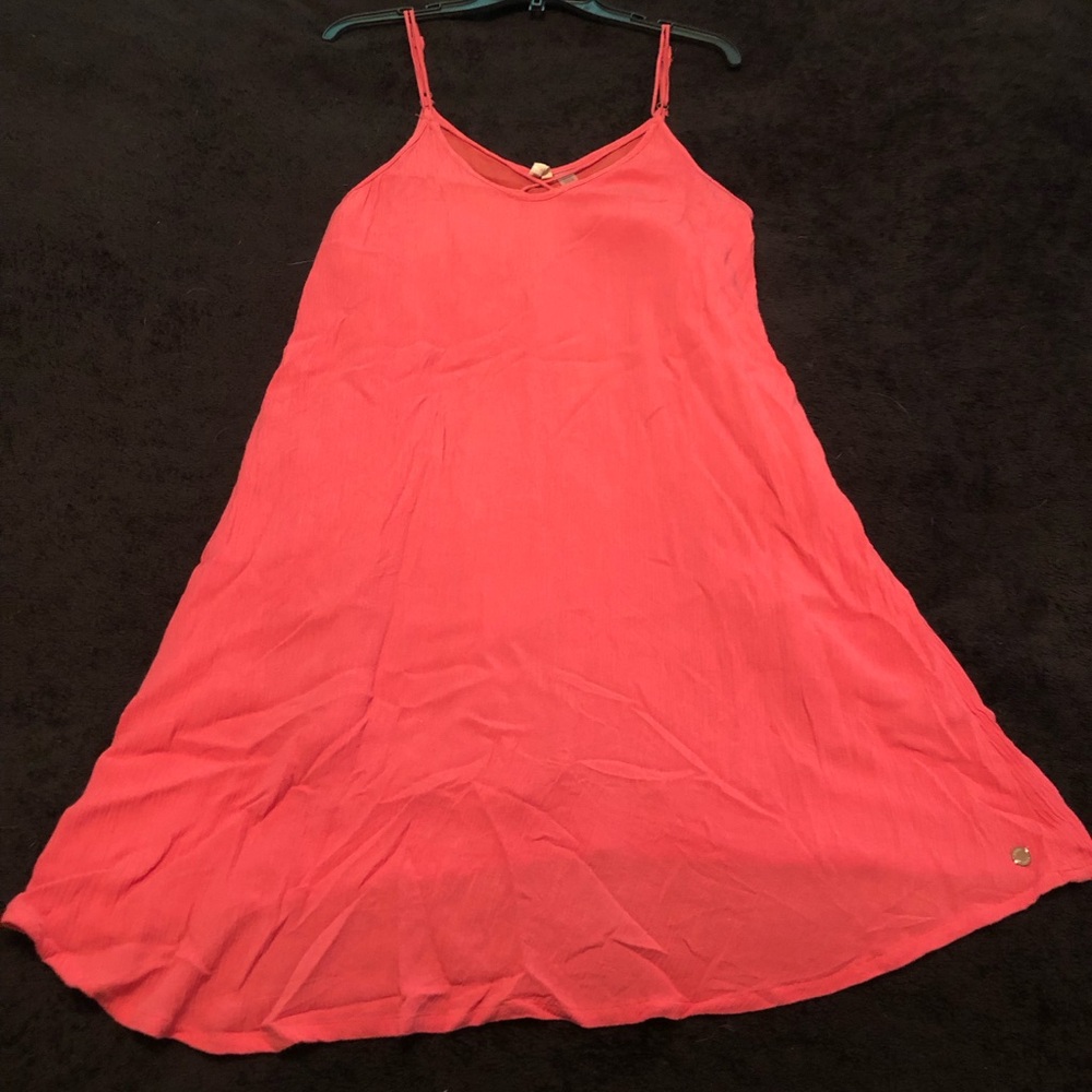 Roxy summer dress size small coral color size medium